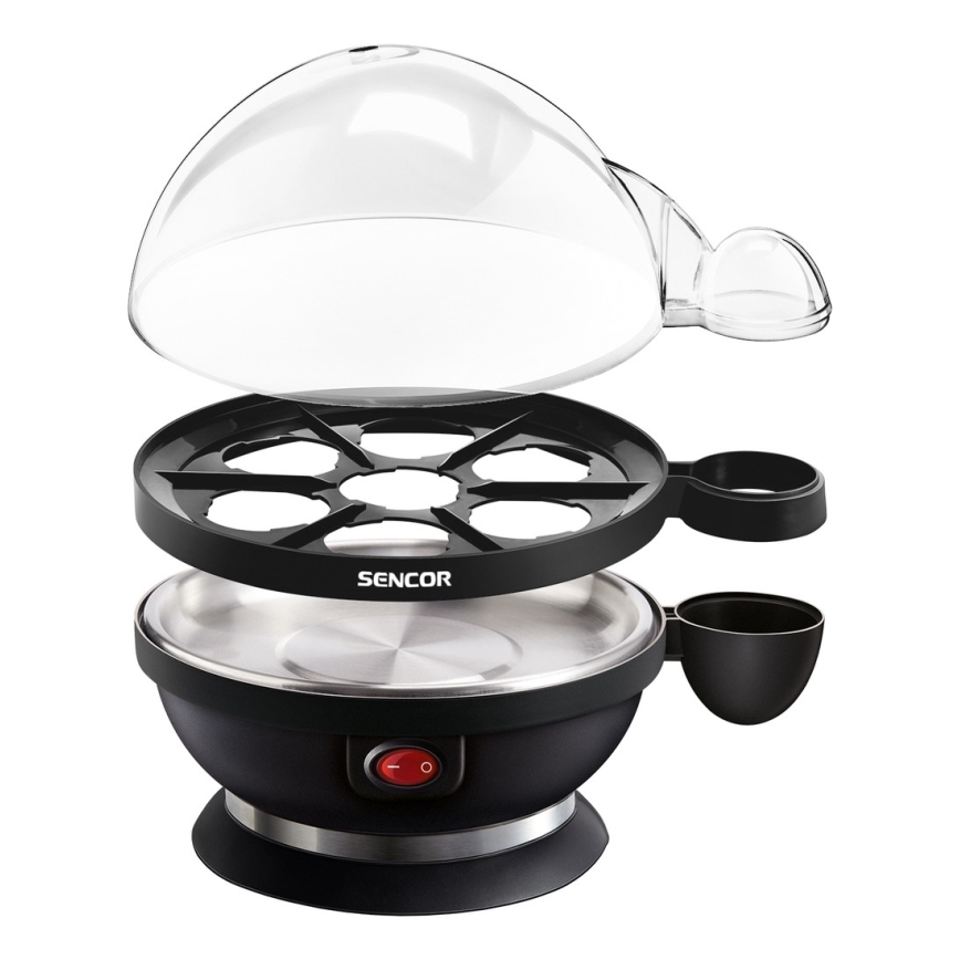 Sencor - Äggkokare 320-380W/230V svart