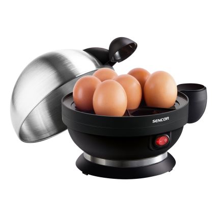 Sencor - Äggkokare 320-380W/230V svart/matt krom