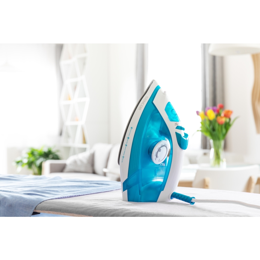 Sencor - Ångstrykjärn 2000W/230V blå/vit