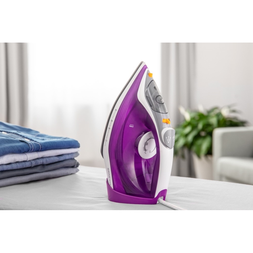 Sencor - Ångstrykjärn 2400W/230V lila/vit