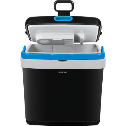 Sencor - Bärbar car refrigerator 33 l 60W/12V/230V svart