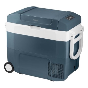 Sencor - Bärbar kompressorkylbox 55 l 70W/12V/230V blå/vit