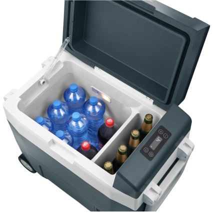 Sencor - Bärbar kompressorkylbox 55 l 70W/12V/230V blå/vit