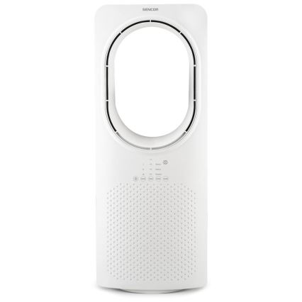 Sencor - Bladfri golvfläktar 50W/230V vit + fjärrkontroll