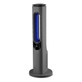 Sencor - Bladlös tornfläkt med keramiskt värmeelement 1200/2000W/230V antracit + fjärrkontroll