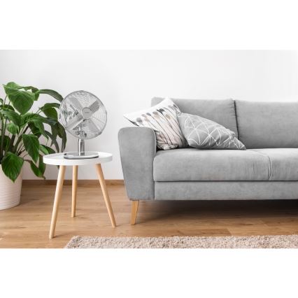 Sencor - Bordsfläkt 30W/230V glansig krom