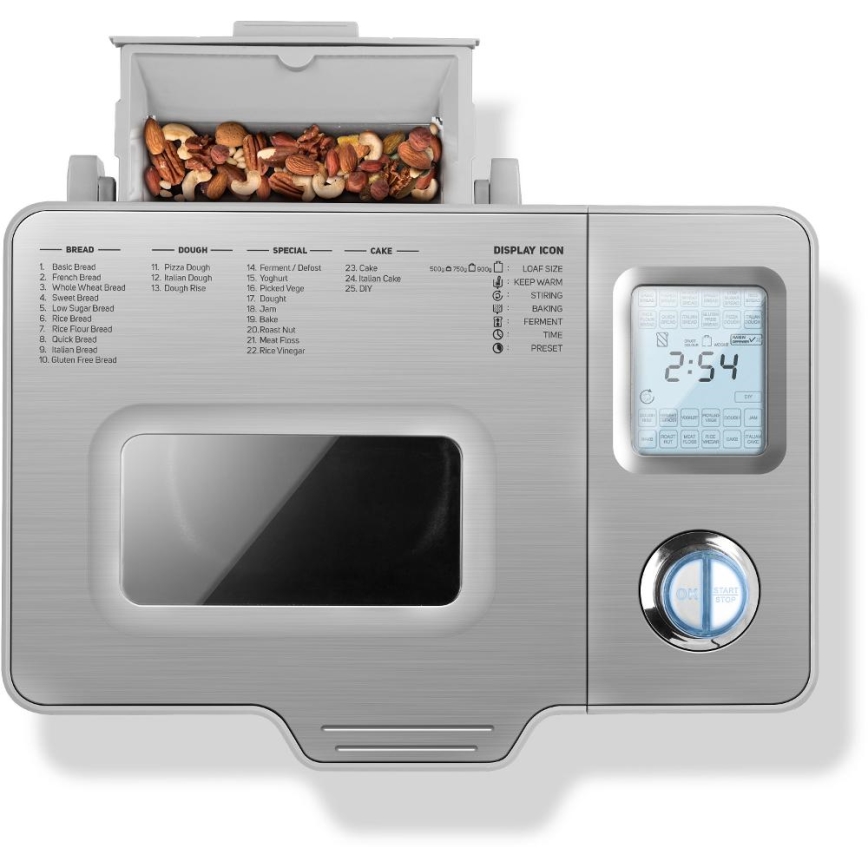 Sencor - Brödmaskin 550W/230V matt krom