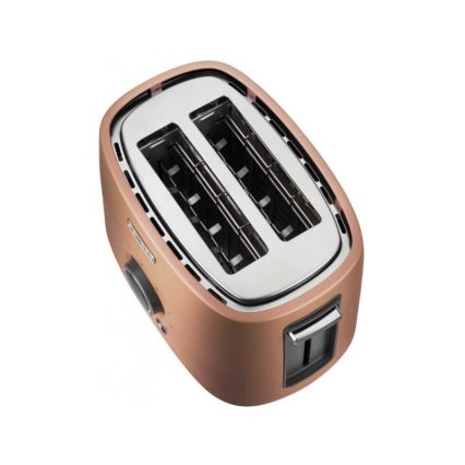 Sencor - Brödrost för 2 skivor med integrerad grill, 1000W/230V, kopparfärgad