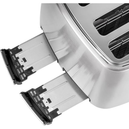 Sencor - Brödrost för 4 skivor 1600W/230V matt krom