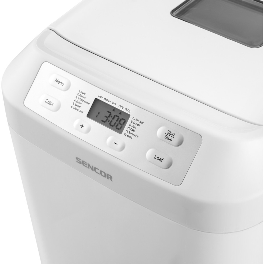 Sencor - Brödrost med LCD-display 550W/230V