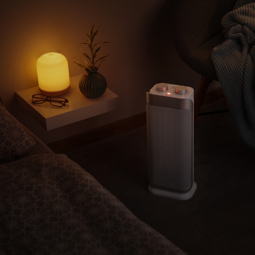 Sencor - Ceramisk fläkt med värmefunktion och termostat 1000/2000W/230V