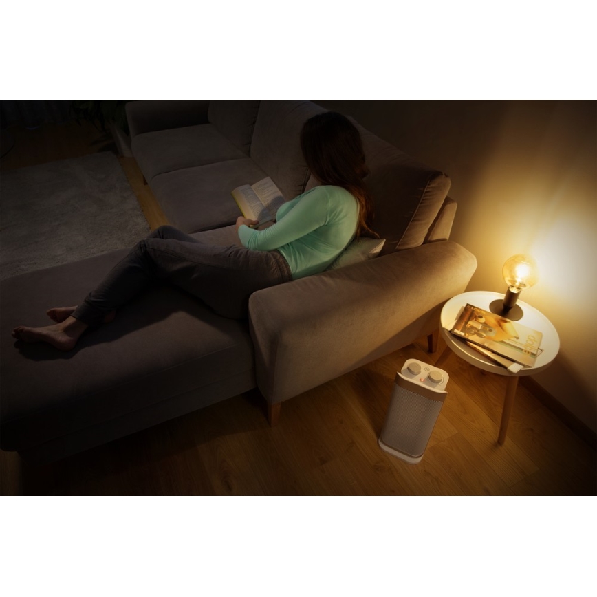 Sencor - Ceramisk fläkt med värmefunktion och termostat 1000/2000W/230V