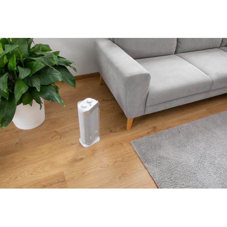 Sencor - Ceramisk fläkt med värmefunktion och termostat 1000/2000W/230V