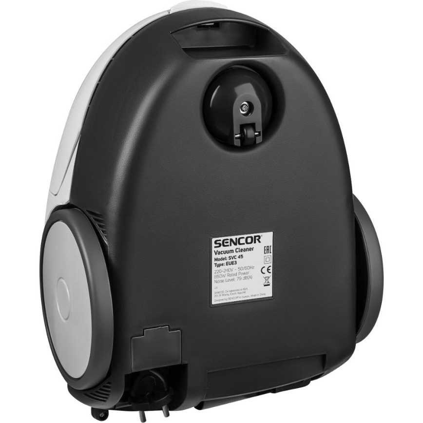 Sencor - Dammsugare med påse 1,5 l 850W/230V vit