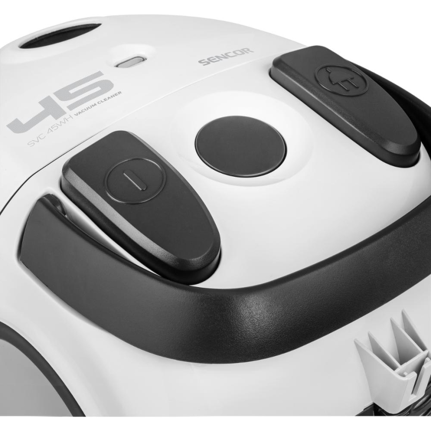 Sencor - Dammsugare med påse 1,5 l 850W/230V vit