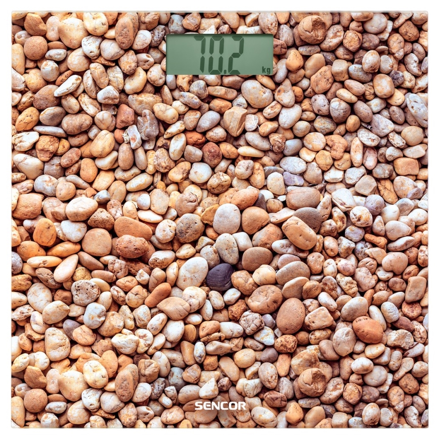 Sencor - Digital personvåg med LCD skärm 1xCR2032