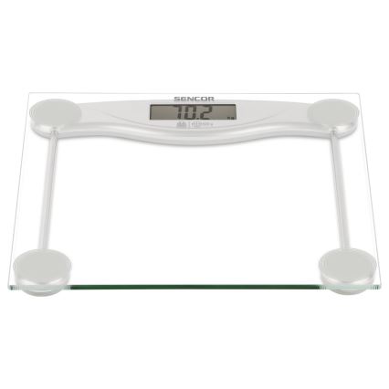 Sencor - Digital personvåg med LCD-skärm 1xCR2032