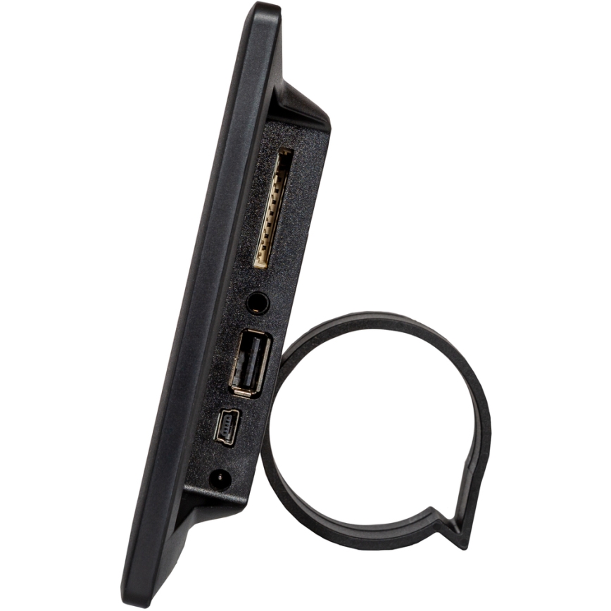 Sencor - Digital photo ram med en högtalare 230V svart + fjärrkontroll