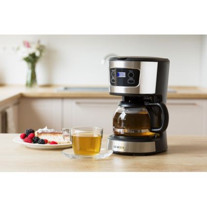 Sencor - Droppbryggare med LCD-display 700W/230V