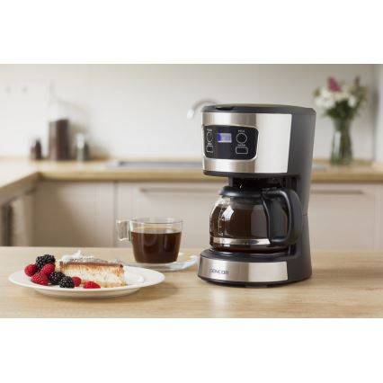 Sencor - Droppbryggare med LCD-display 700W/230V