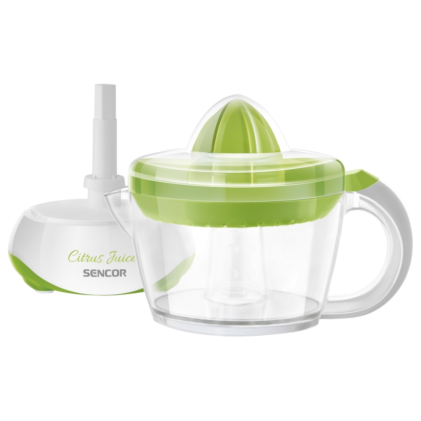 Sencor - Elektrisk citruspress 0,7 l 40W/230V vit /grön