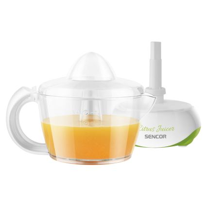 Sencor - Elektrisk citruspress 0,7 l 40W/230V vit /grön