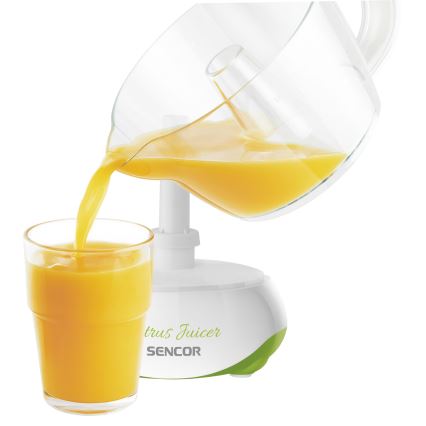 Sencor - Elektrisk citruspress 0,7 l 40W/230V vit /grön