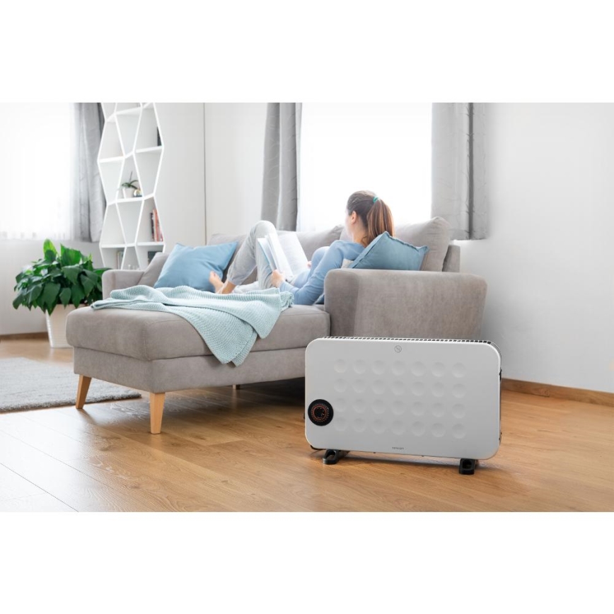Sencor - Elektrisk direktvärmare/konvektor 750/1250/2000W med termostat