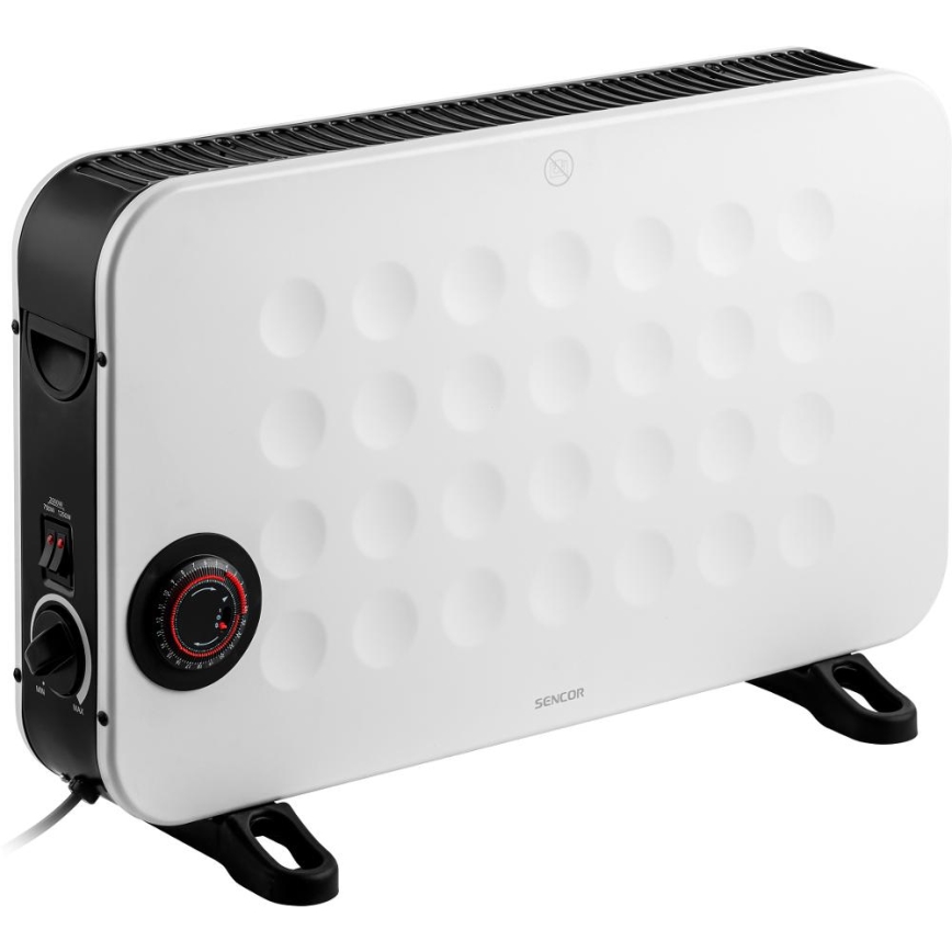 Sencor - Elektrisk direktvärmare/konvektor 750/1250/2000W med termostat