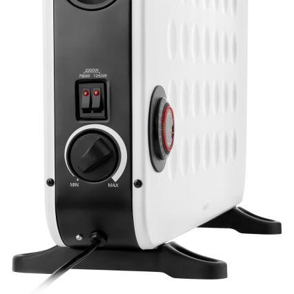 Sencor - Elektrisk direktvärmare/konvektor 750/1250/2000W med termostat