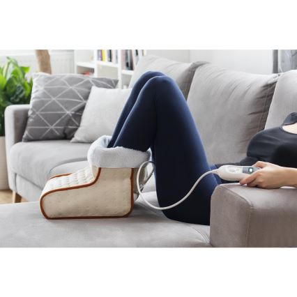 Sencor - Elektrisk fotvärmare 100 W/230 V beige