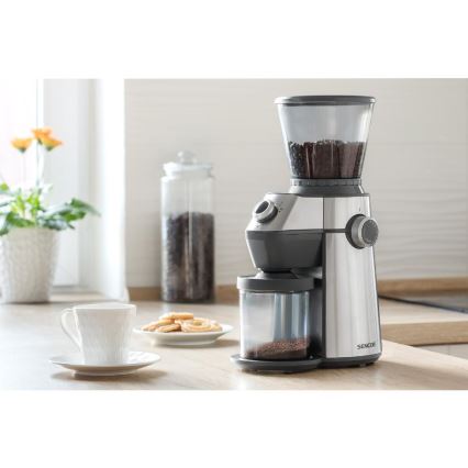 Sencor - Elektrisk kaffebönkvarn 350 g 150W/230V rostfri