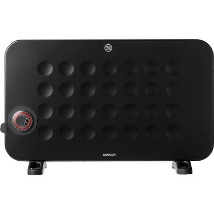 Sencor - Elektrisk konvektorvärmare 750/1250/2000W/230V termostat IP24 svart