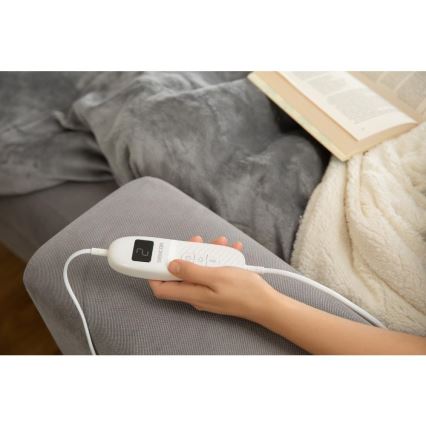 Sencor - Elektrisk värmefilt 160W/230V 180x130 cm grå