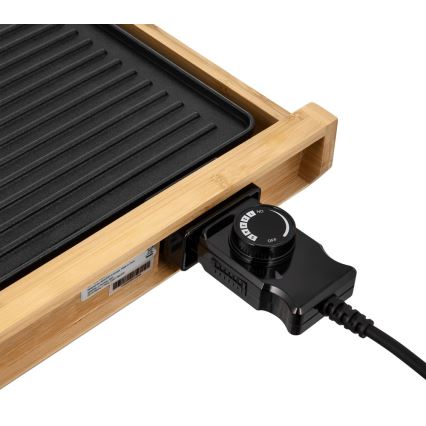 Sencor - Elektriskt bordsgrill 1800W/230V bambu