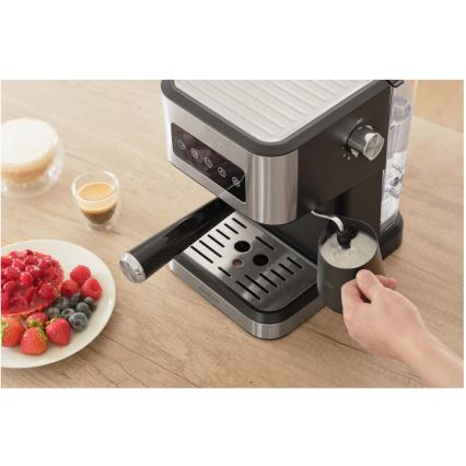 Sencor - Espressomaskin med portafilter 1050W/230V svart/matt krom