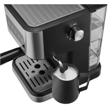 Sencor - Espressomaskin med portafilter 1050W/230V svart/matt krom