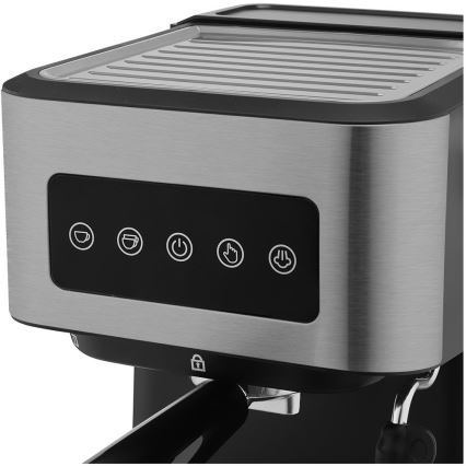 Sencor - Espressomaskin med portafilter 1050W/230V svart/matt krom