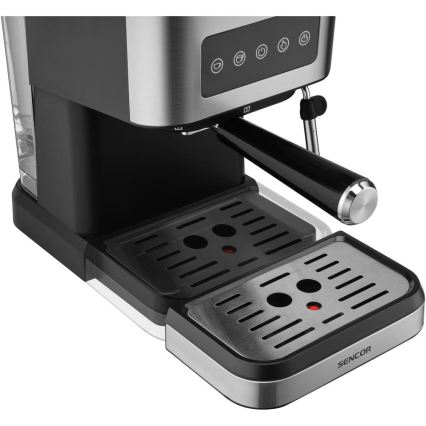 Sencor - Espressomaskin med portafilter 1050W/230V svart/matt krom