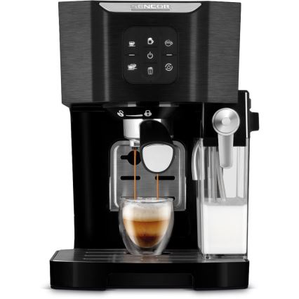 Sencor - Espressomaskin med portafilter 1450W/230V svart/matt krom