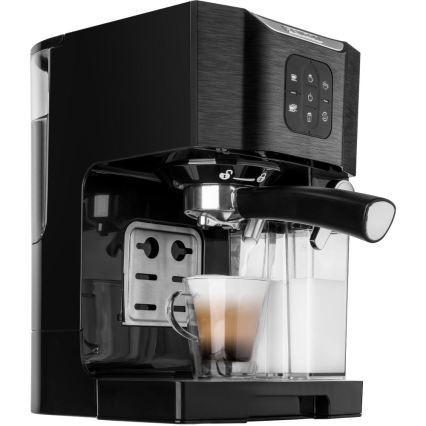 Sencor - Espressomaskin med portafilter 1450W/230V svart/matt krom