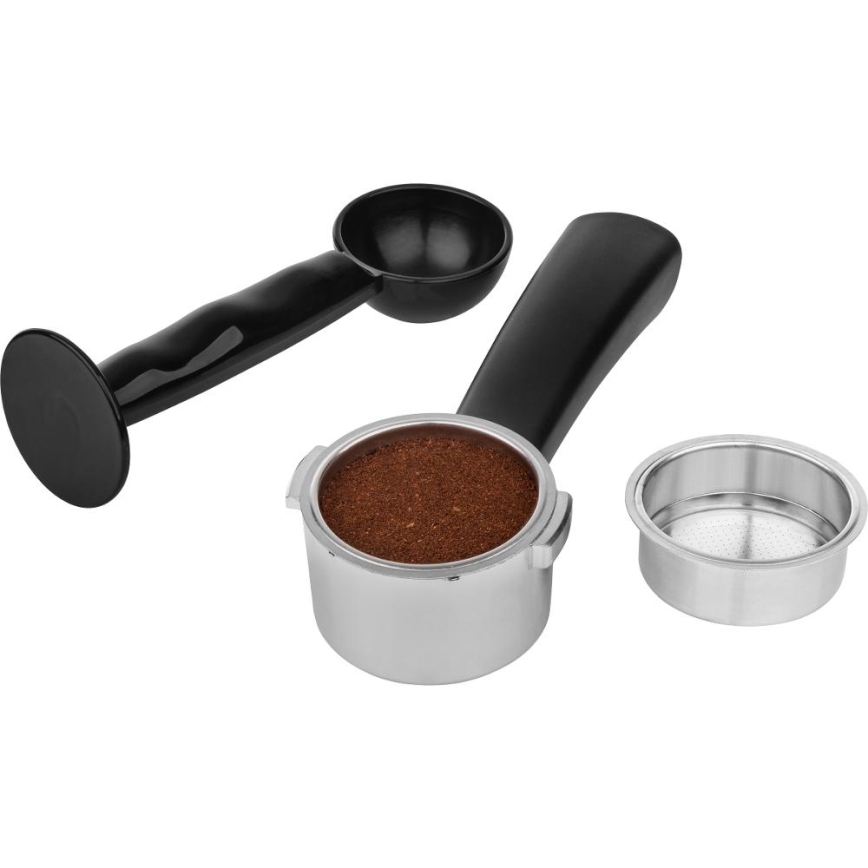 Sencor - Espressomaskin med portafilter 1450W/230V svart/matt krom
