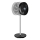 Sencor - Golvfläkt 3D UltraSilent 26W/230V Wi-Fi svart + fjärrkontroll