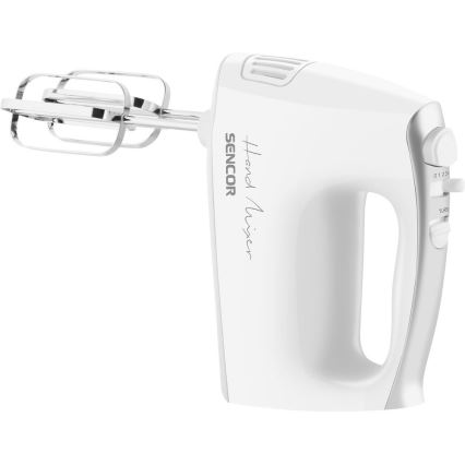 Sencor - Handmixer med tillbehör 500W/230V vit