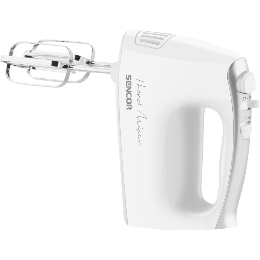 Sencor - Handmixer med tillbehör 500W/230V vit