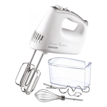 Sencor - Handmixer med tillbehör 500W/230V vit