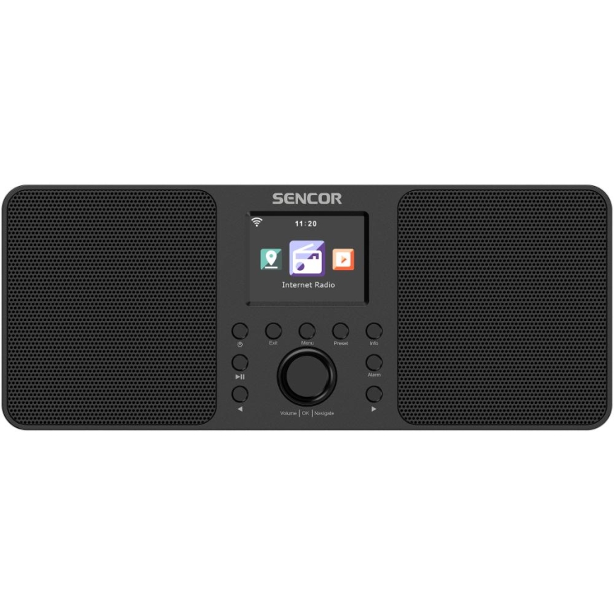 Sencor - Internetradio 20W/5V Wi-Fi + fjärrkontroll