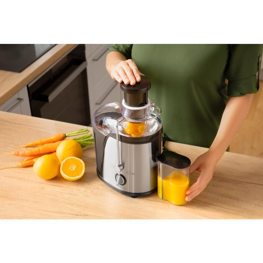 Sencor - Juicemaskin 400W/230V matt krom/svart