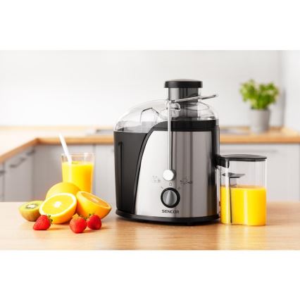 Sencor - Juicemaskin 400W/230V matt krom/svart