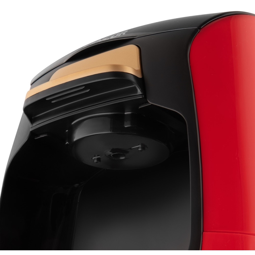 Sencor - Kaffekokare med två muggar 500W/230V röd/svart